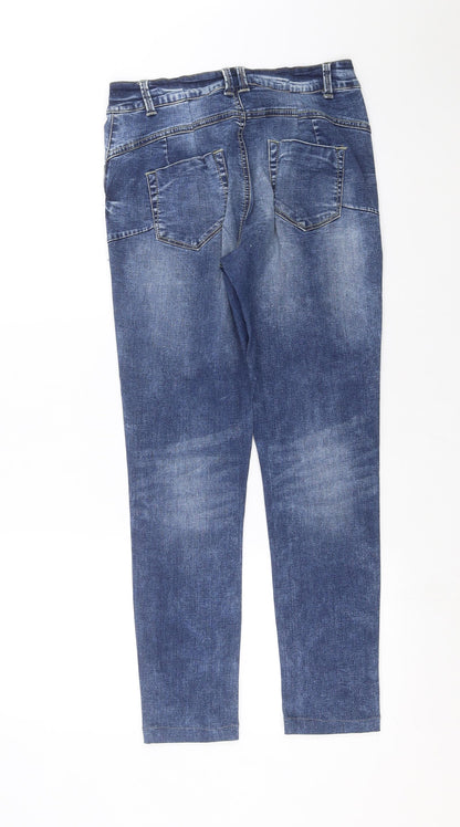Womens UK Size 28 in Preworn Extra-Slim Fit Skinny Blue Jeans