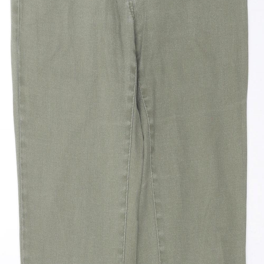 Womens UK Size 8 H&M Extra-Slim Fit Skinny Green Jeans
