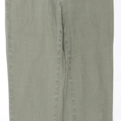 Womens UK Size 8 H&M Extra-Slim Fit Skinny Green Jeans