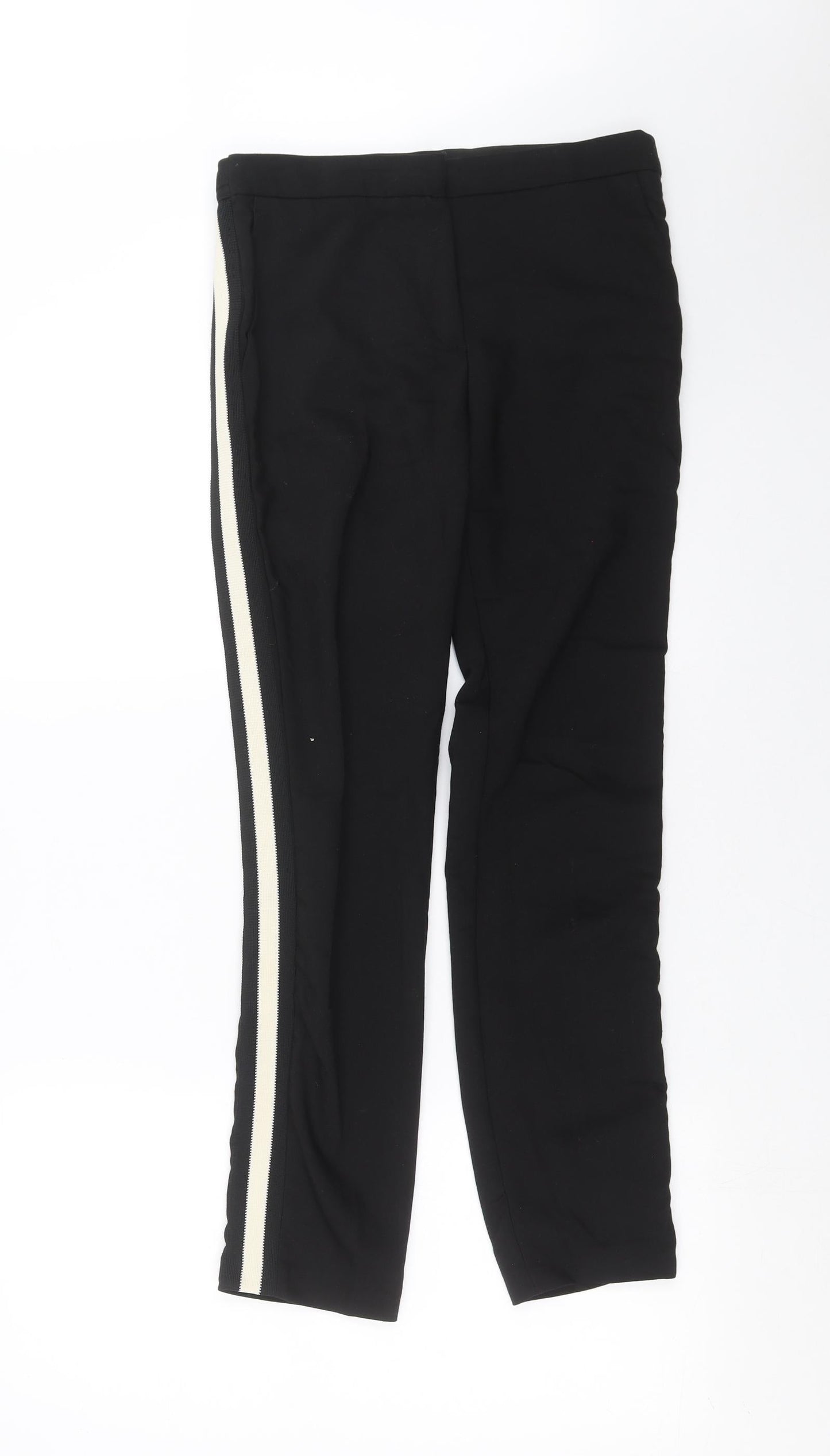 Womens UK Size S Zara Regular Fit  Black Trousers