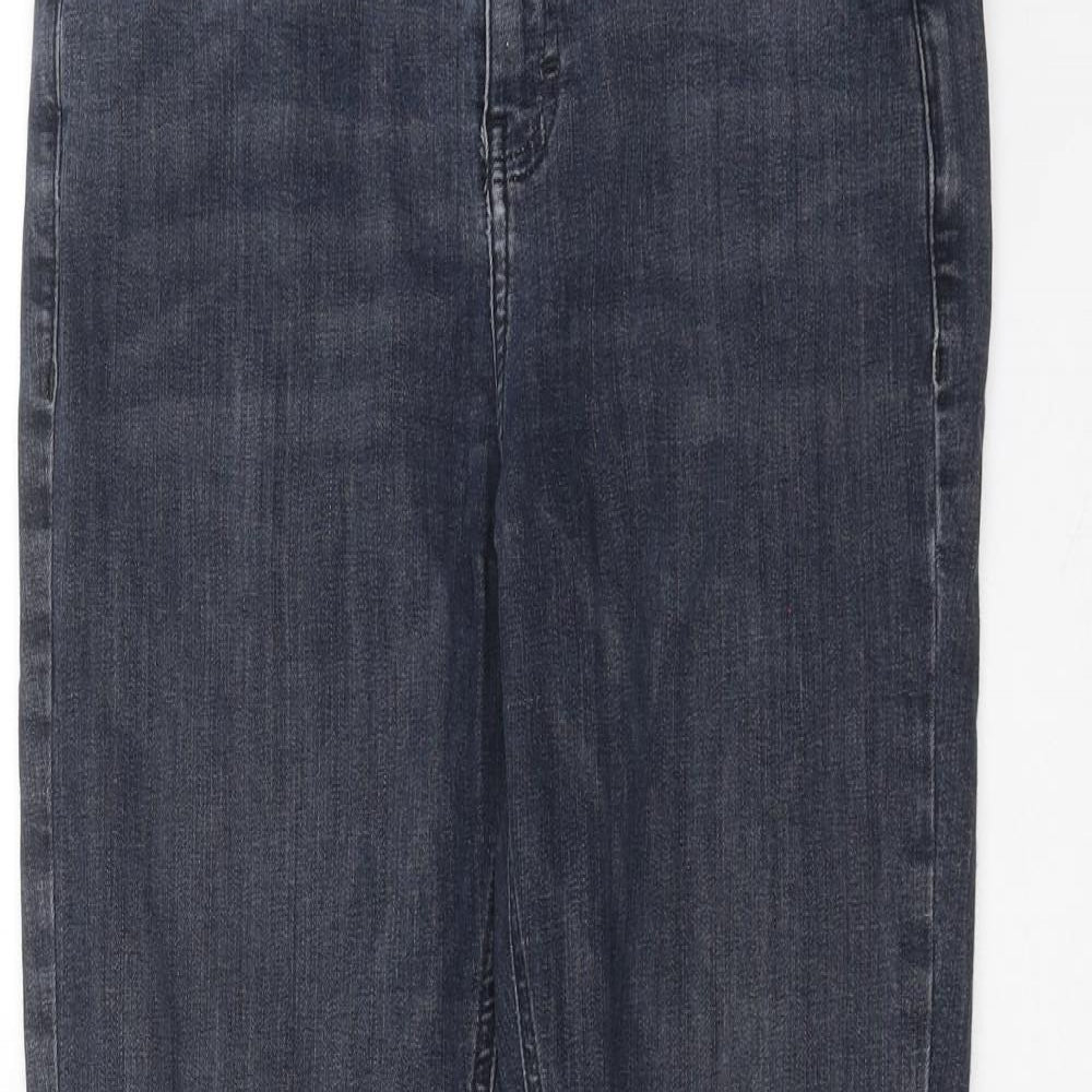 Topshop Womens Grey  Denim Skinny Jeans Size 28 in L26 in