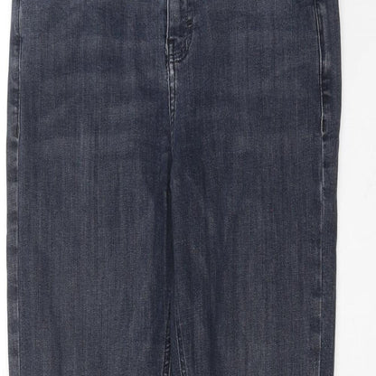 Topshop Womens Grey  Denim Skinny Jeans Size 28 in L26 in