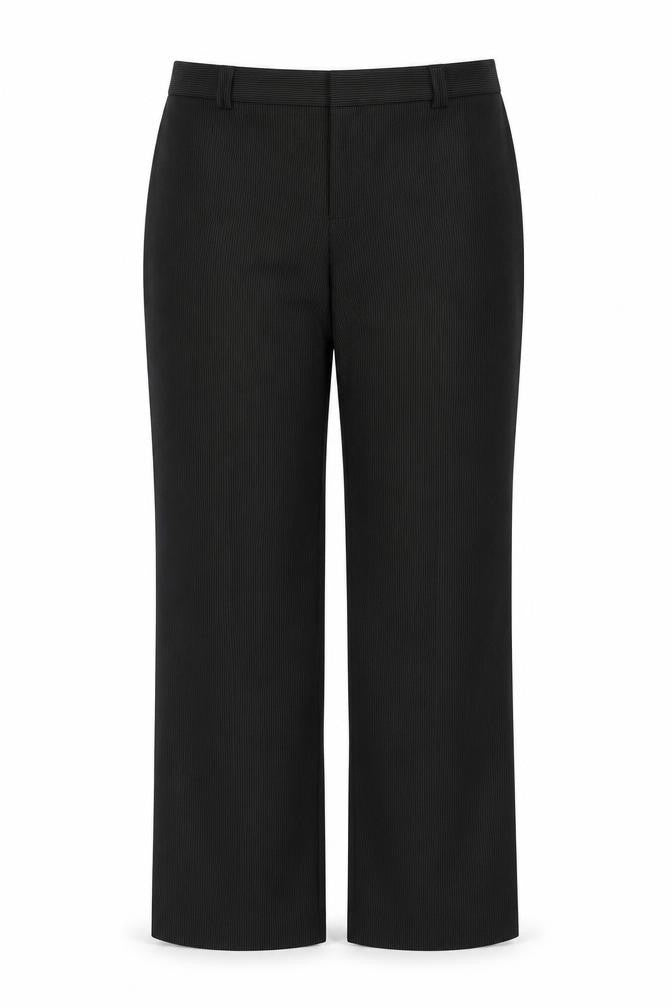 Marks & Spencer Womens Black Striped  Trousers  Size 14 L32 in