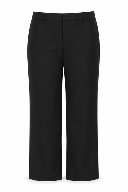 Marks & Spencer Womens Black Striped  Trousers  Size 14 L32 in