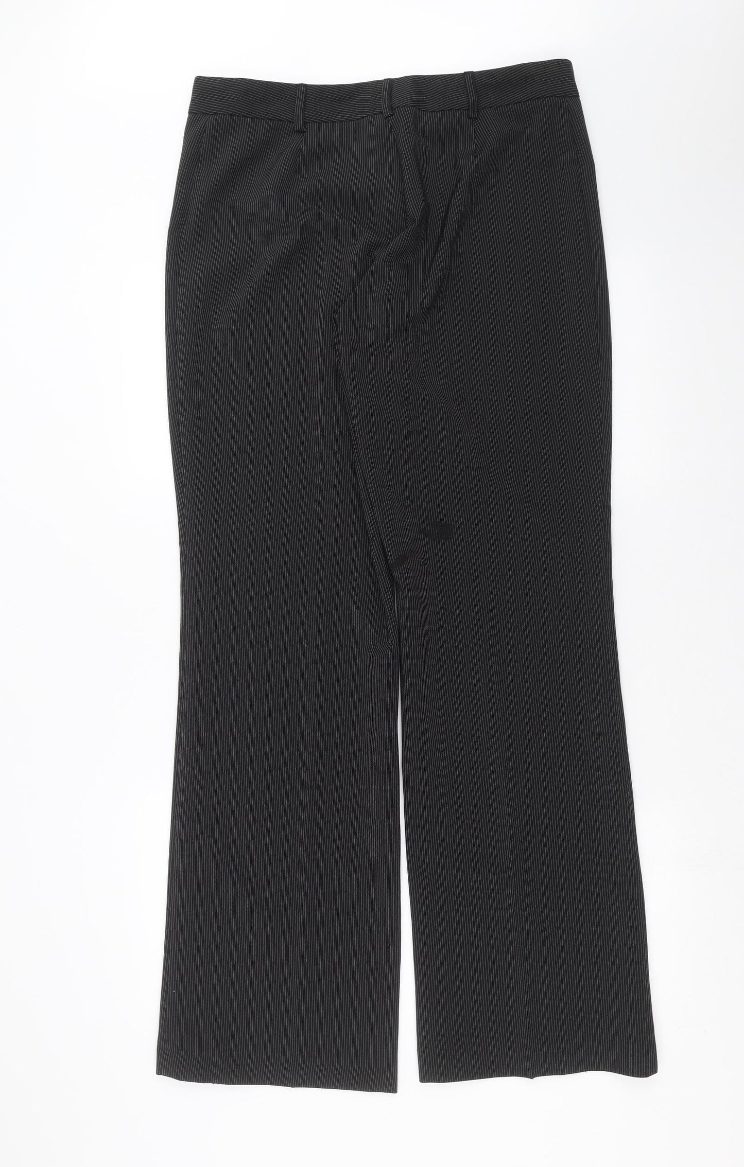 Womens UK Size 14 Marks and Spencer Regular Fit  Black Trousers