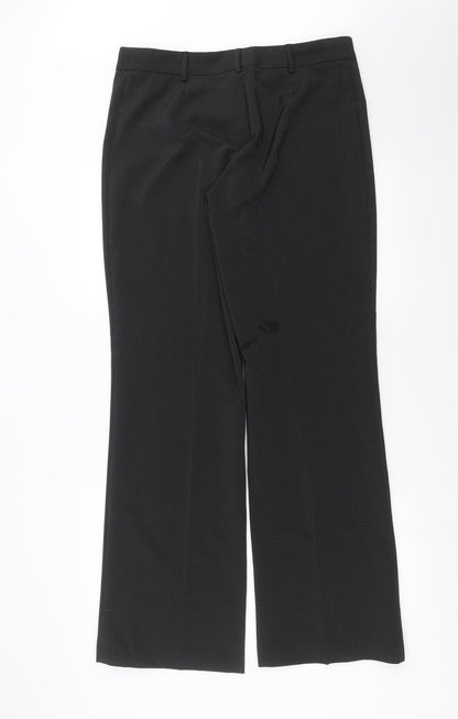 Womens UK Size 14 Marks and Spencer Regular Fit  Black Trousers