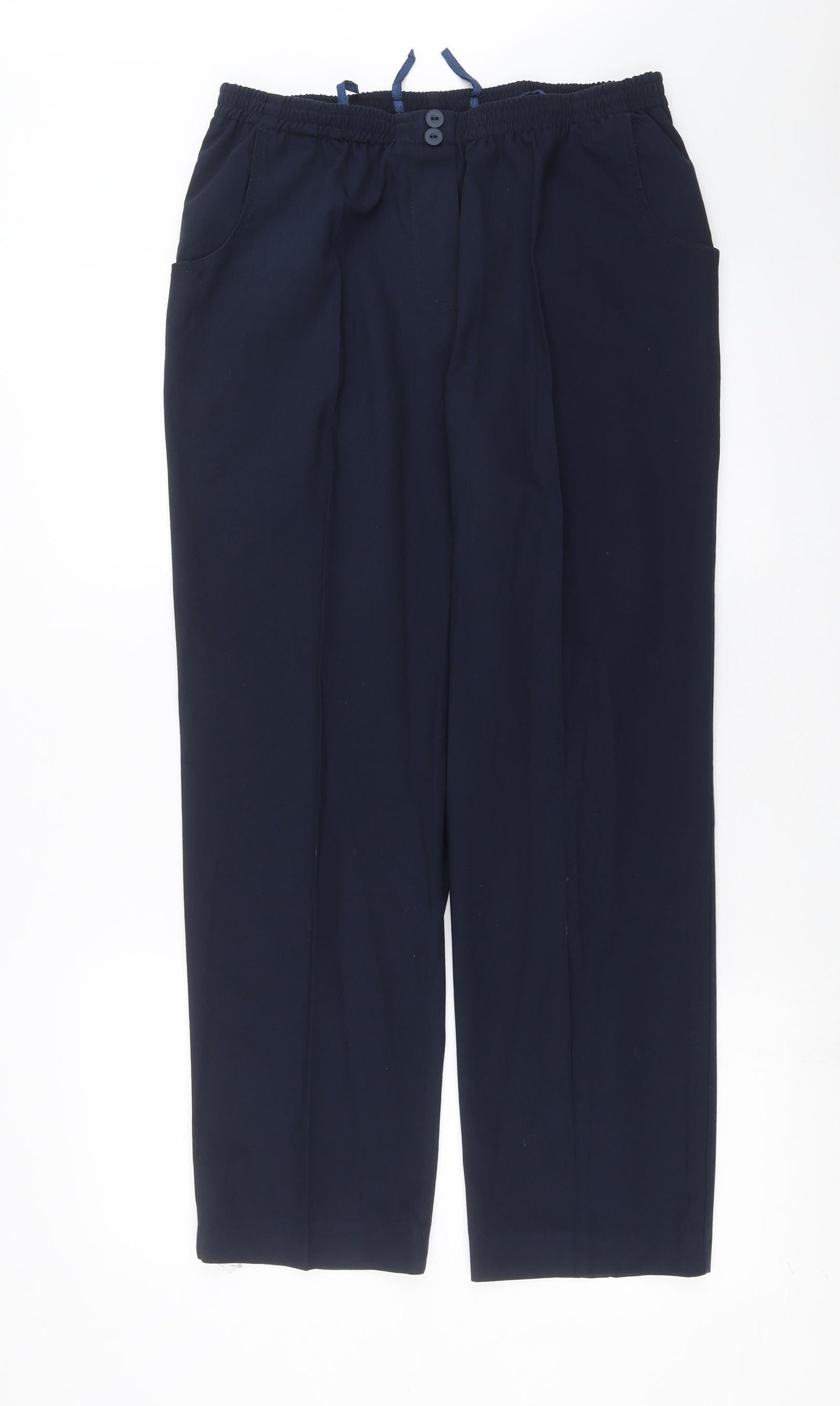 Womens UK Size 30 in Preworn Regular Fit  Blue Trousers