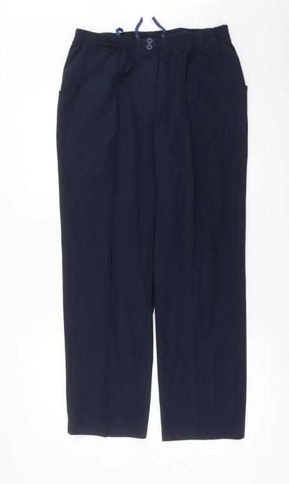 Womens UK Size 30 in Preworn Regular Fit  Blue Trousers