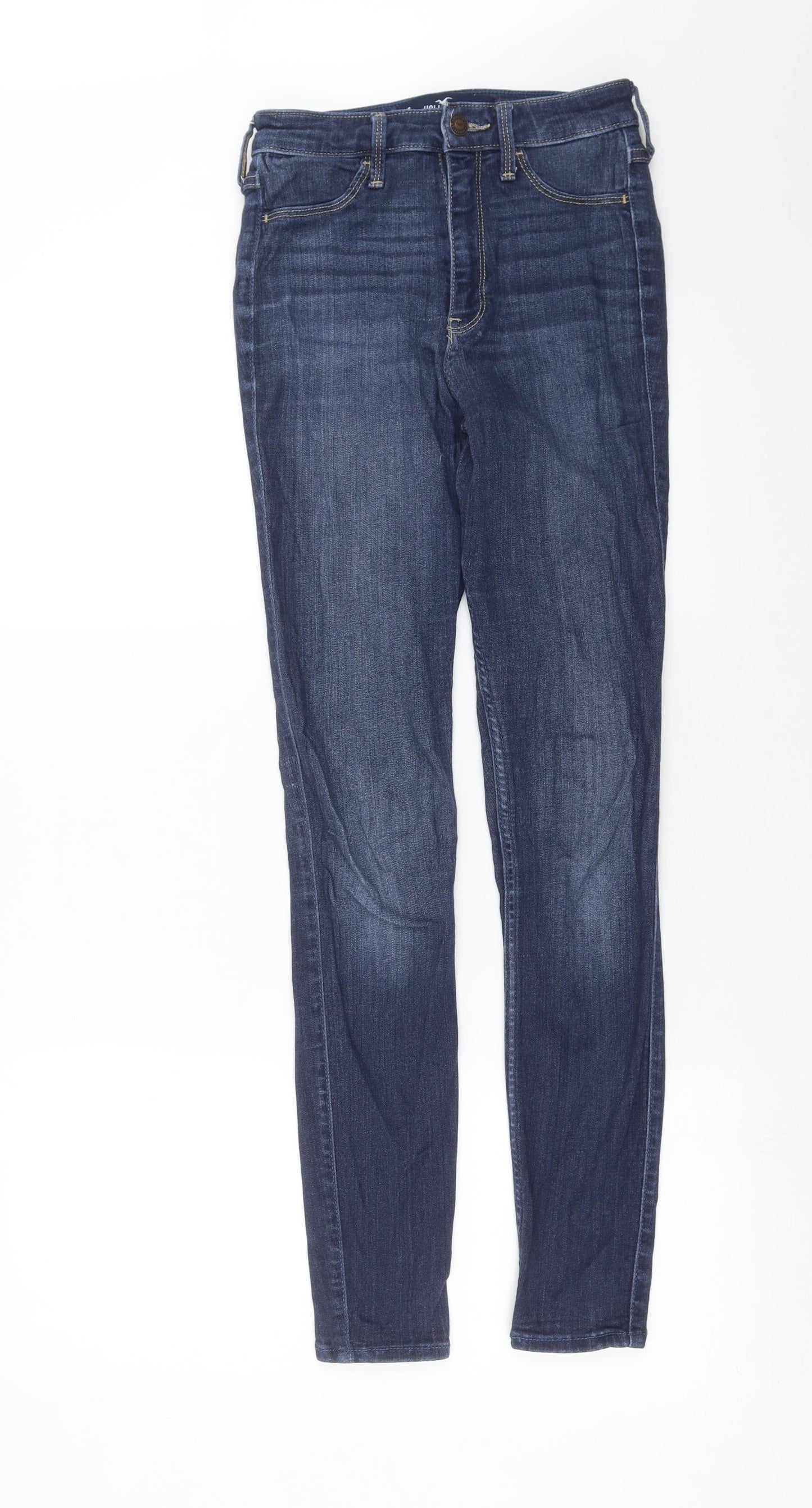 Hollister Womens Blue  Denim Skinny Jeans Size 25 in L28 in