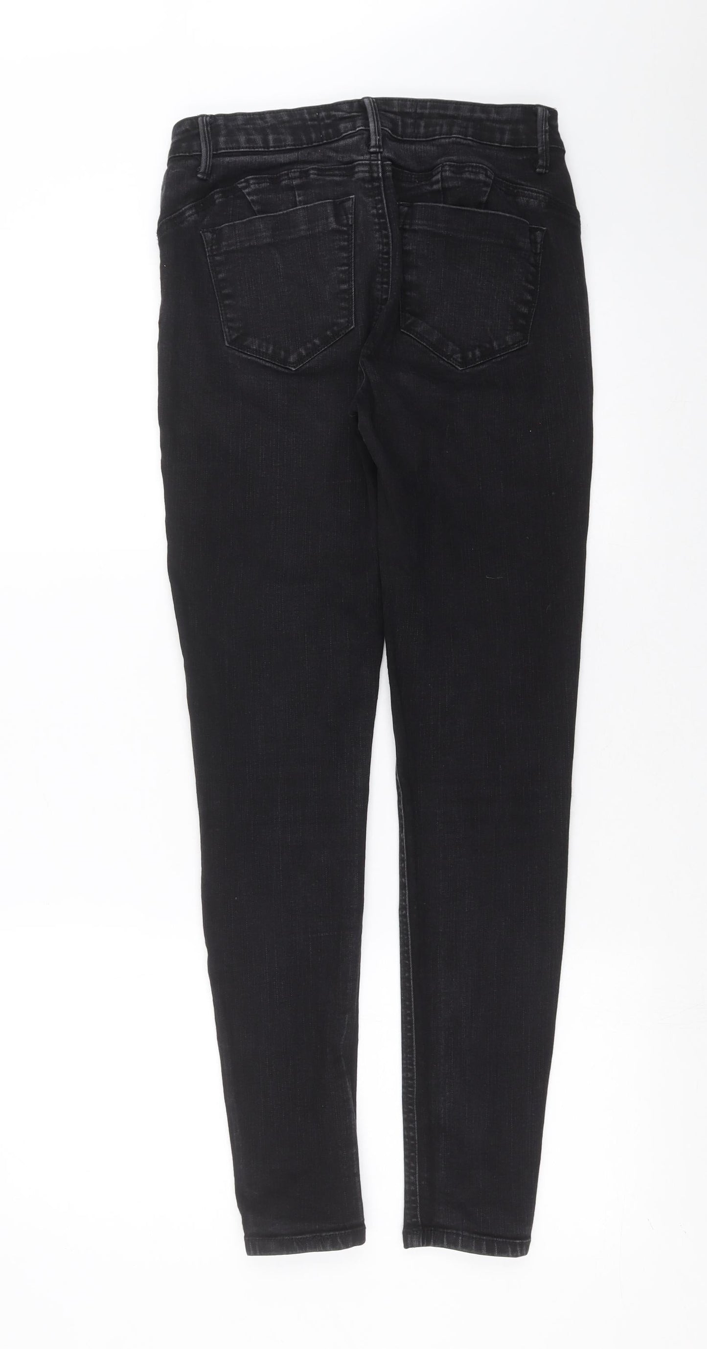 Primark Womens Black  Denim Skinny Jeans Size 10 L29 in