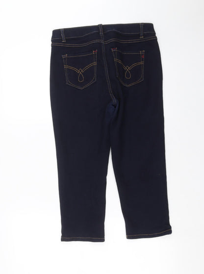 Womens UK Size 6 D. Jeans Extra-Slim Fit Cropped Blue Jeans