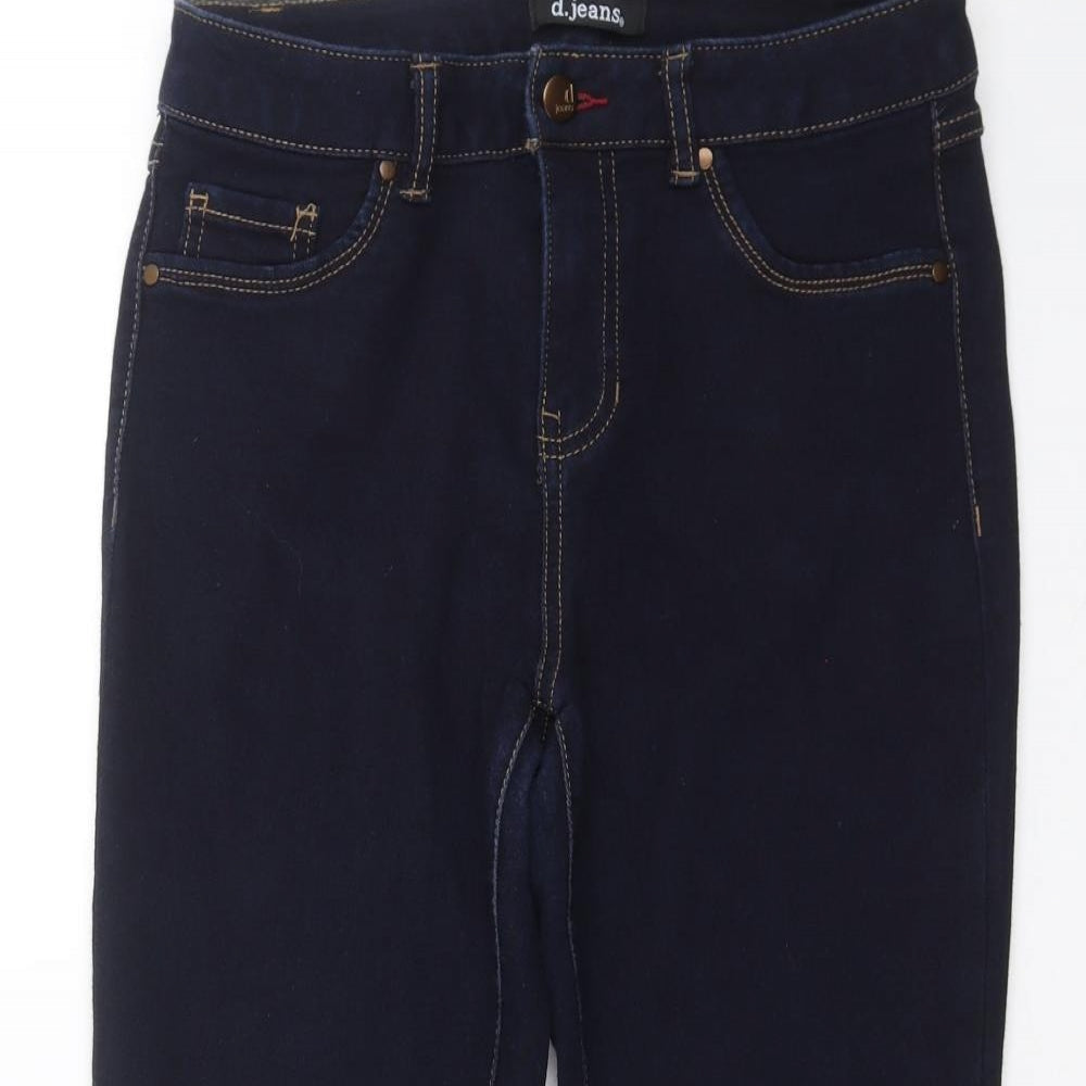 Womens UK Size 6 D. Jeans Extra-Slim Fit Cropped Blue Jeans