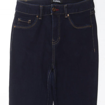 Womens UK Size 6 D. Jeans Extra-Slim Fit Cropped Blue Jeans