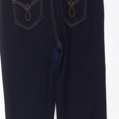 Womens UK Size 6 D. Jeans Extra-Slim Fit Cropped Blue Jeans