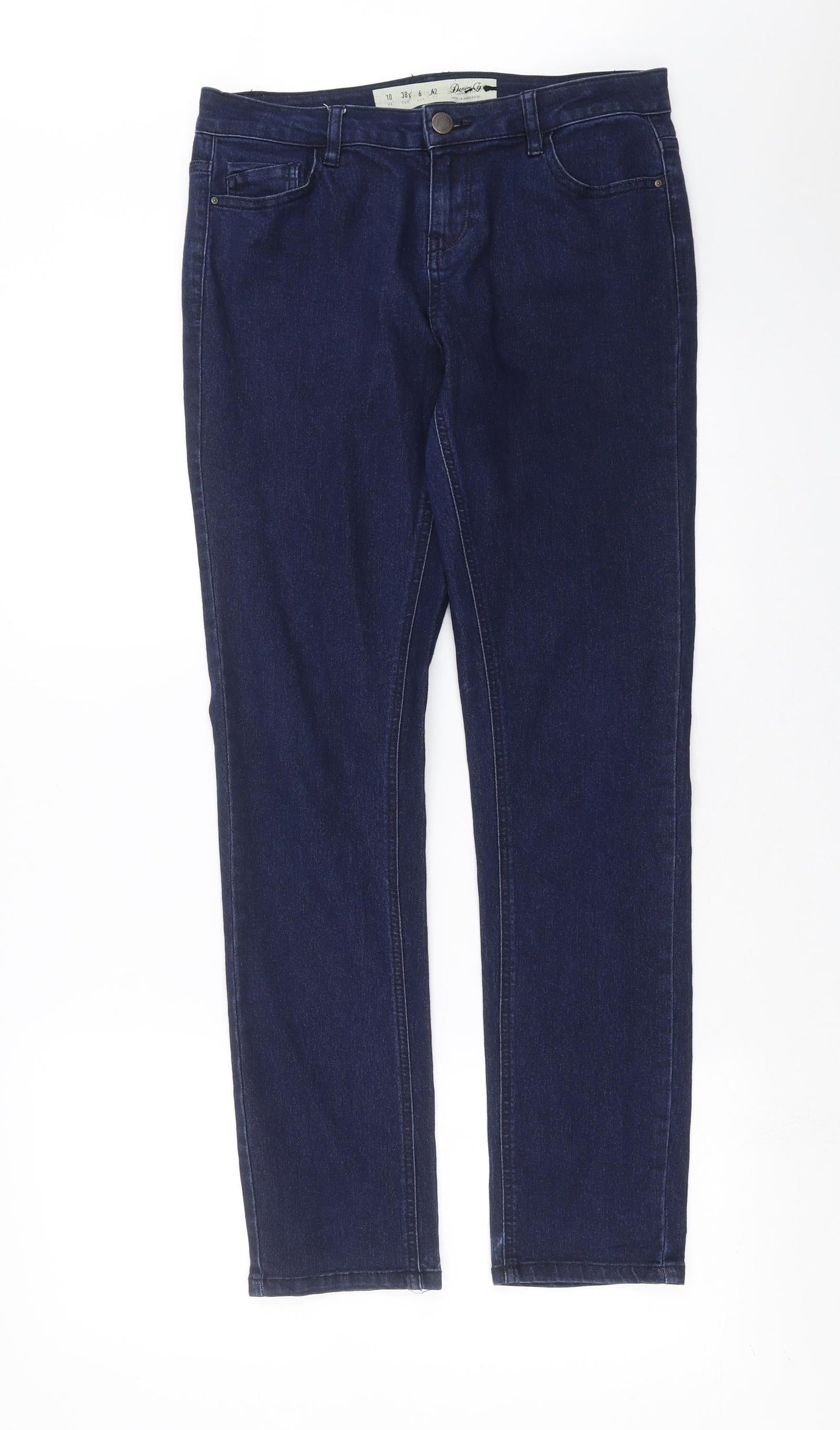 Primark Womens Blue  Denim Skinny Jeans Size 10 L30 in