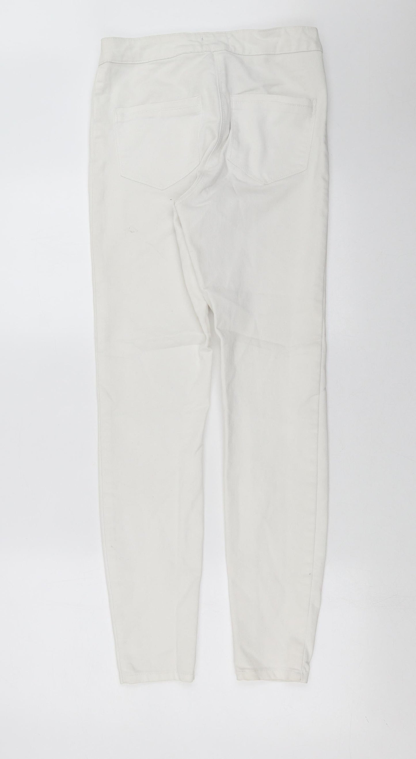 Matalan Womens White  Denim Skinny Jeans Size 10 L28 in