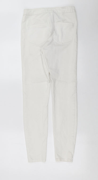 Matalan Womens White  Denim Skinny Jeans Size 10 L28 in