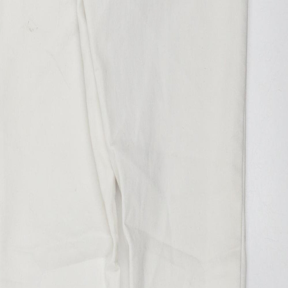 Matalan Womens White  Denim Skinny Jeans Size 10 L28 in