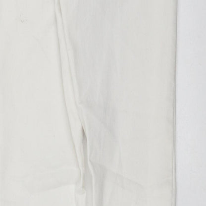 Matalan Womens White  Denim Skinny Jeans Size 10 L28 in