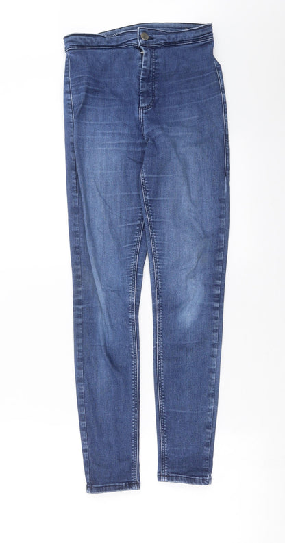 Topshop Womens Blue  Denim Skinny Jeans Size 24 in L27 in