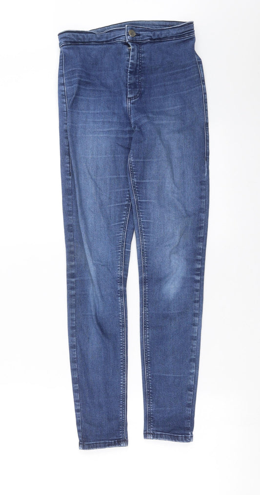 Topshop Womens Blue  Denim Skinny Jeans Size 24 in L27 in