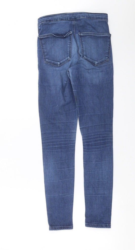 Topshop Womens Blue  Denim Skinny Jeans Size 24 in L27 in