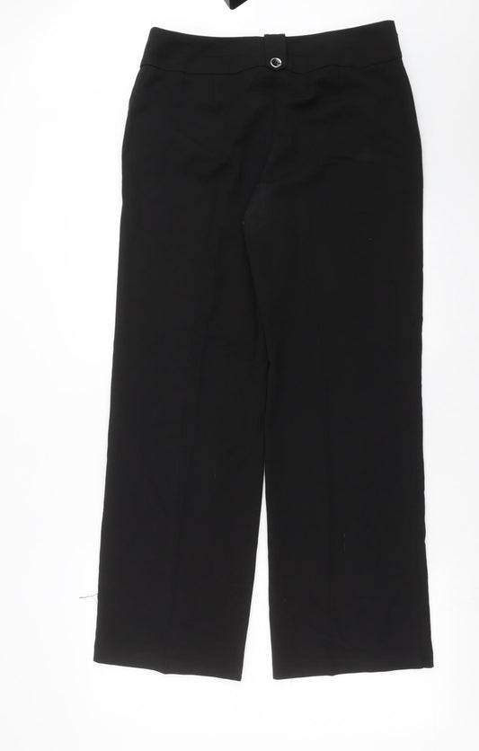BHS Womens Black   Trousers  Size 12 L31 in