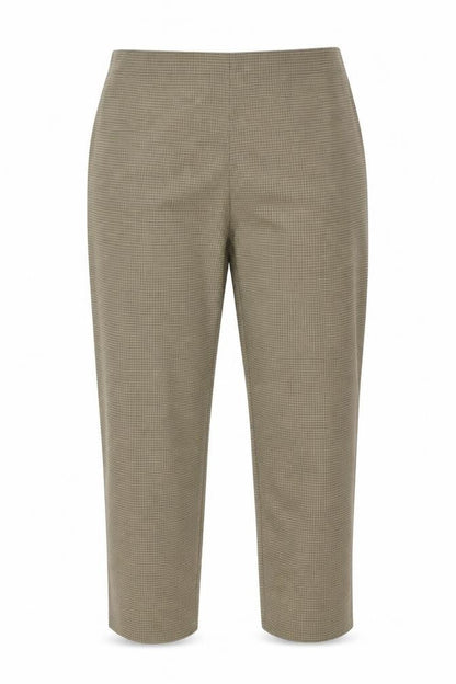 Marks & Spencer Womens Beige Check  Trousers  Size 16 L29 in