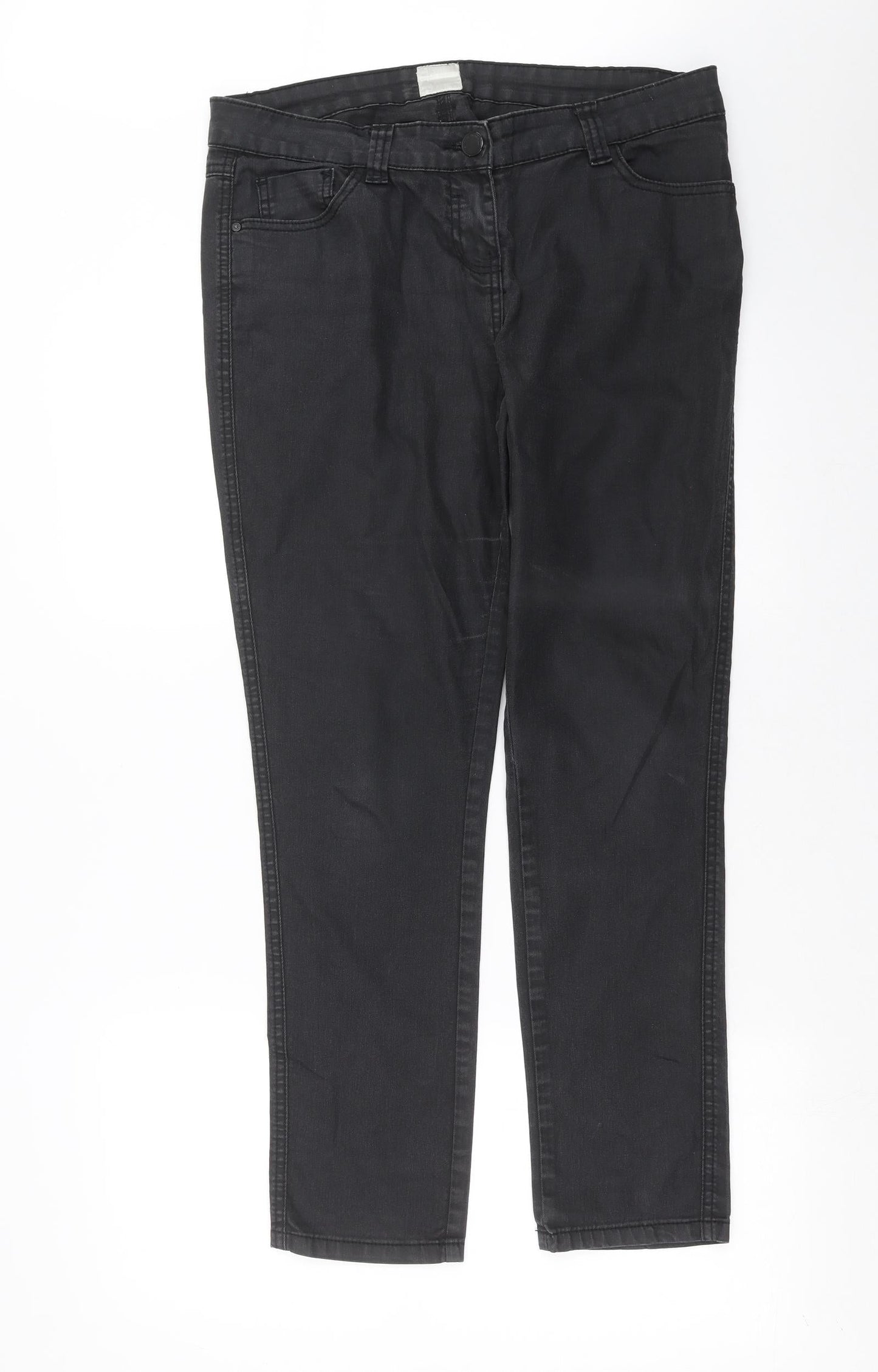 Authentic Denim Womens Grey  Denim Skinny Jeans Size 34 in L28 in