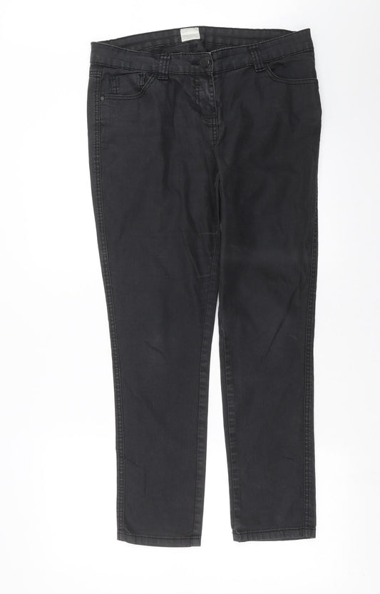 Authentic Denim Womens Grey  Denim Skinny Jeans Size 34 in L28 in