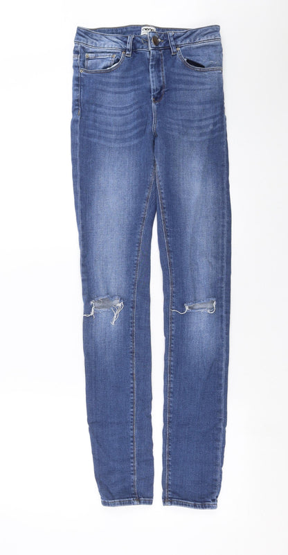 ASOS Womens Blue  Denim Skinny Jeans Size 26 in L32 in