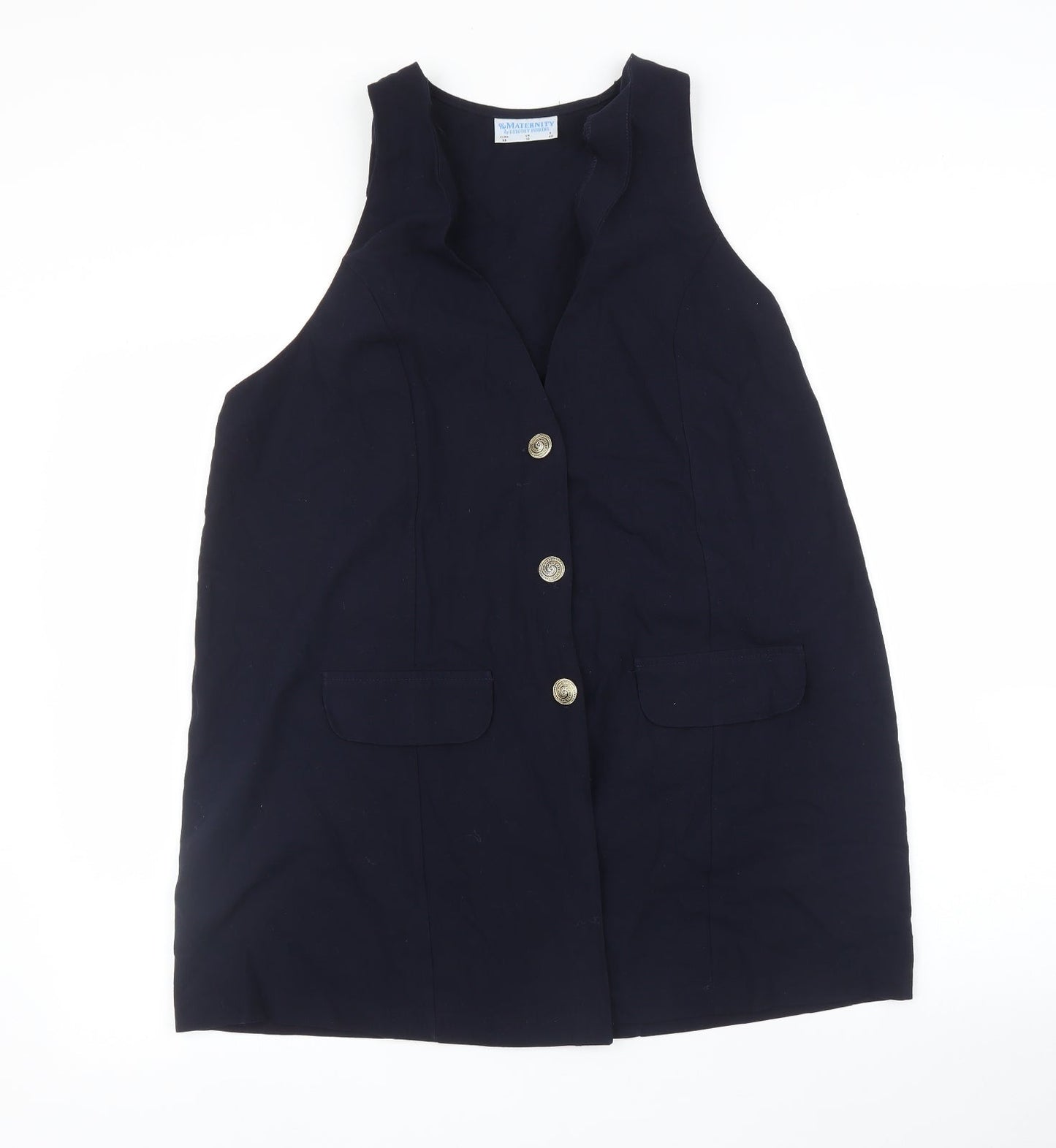 Womens UK Size 10 Dorothy Perkins Blue Basic Blouse