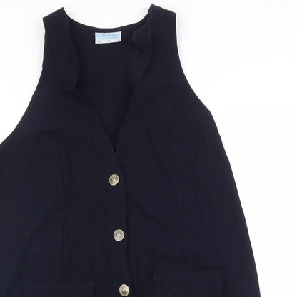 Womens UK Size 10 Dorothy Perkins Blue Basic Blouse