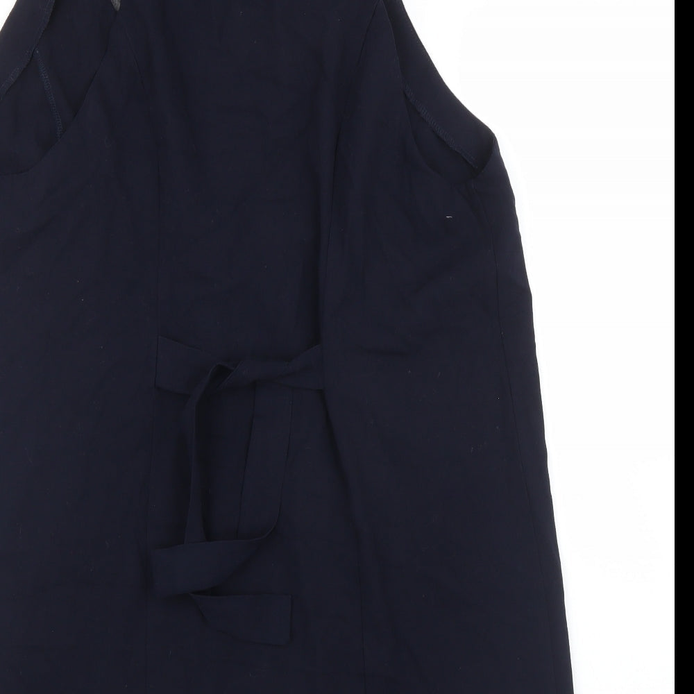 Womens UK Size 10 Dorothy Perkins Blue Basic Blouse