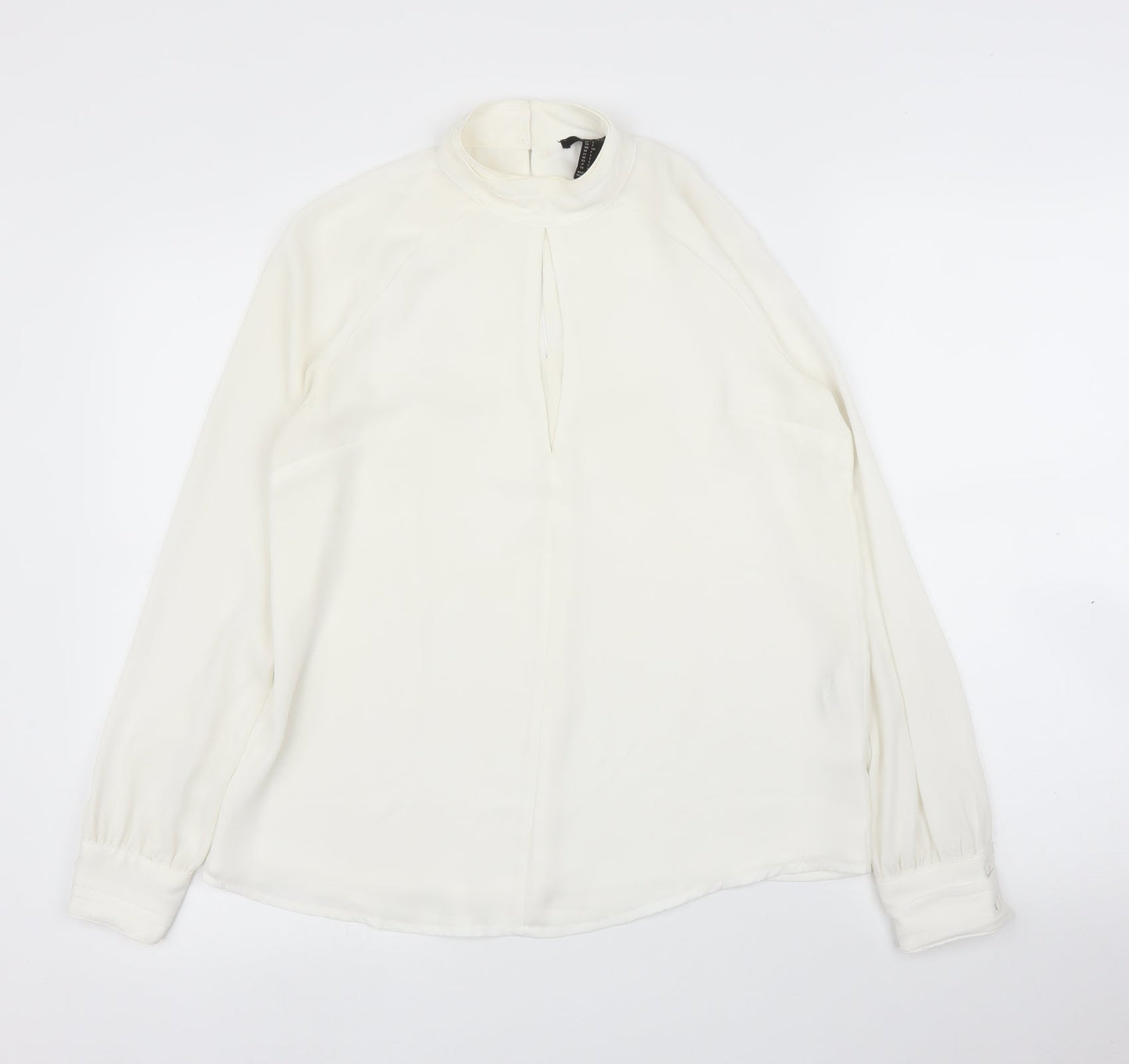 FOREVER 21 Womens White   Basic Blouse Size S