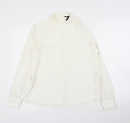 FOREVER 21 Womens White   Basic Blouse Size S