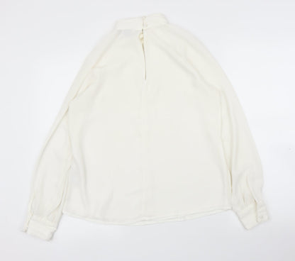 FOREVER 21 Womens White   Basic Blouse Size S