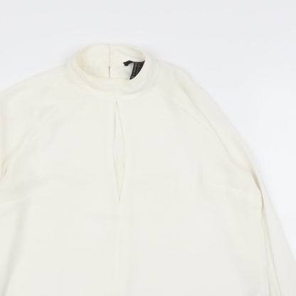 FOREVER 21 Womens White   Basic Blouse Size S