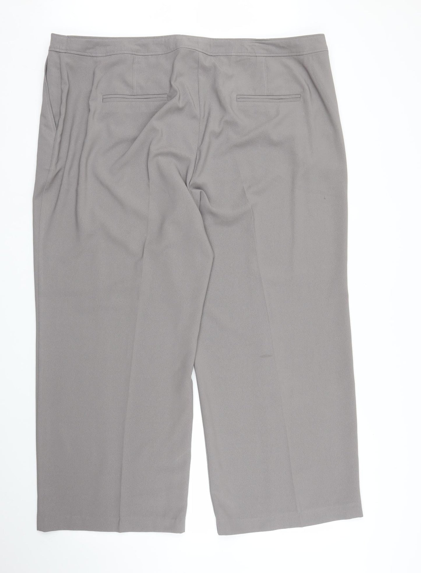 Womens UK Size 24 M&S Regular Fit  Grey Trousers