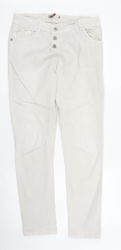 Superbugs Womens Beige  Denim Skinny Jeans Size M L28 in
