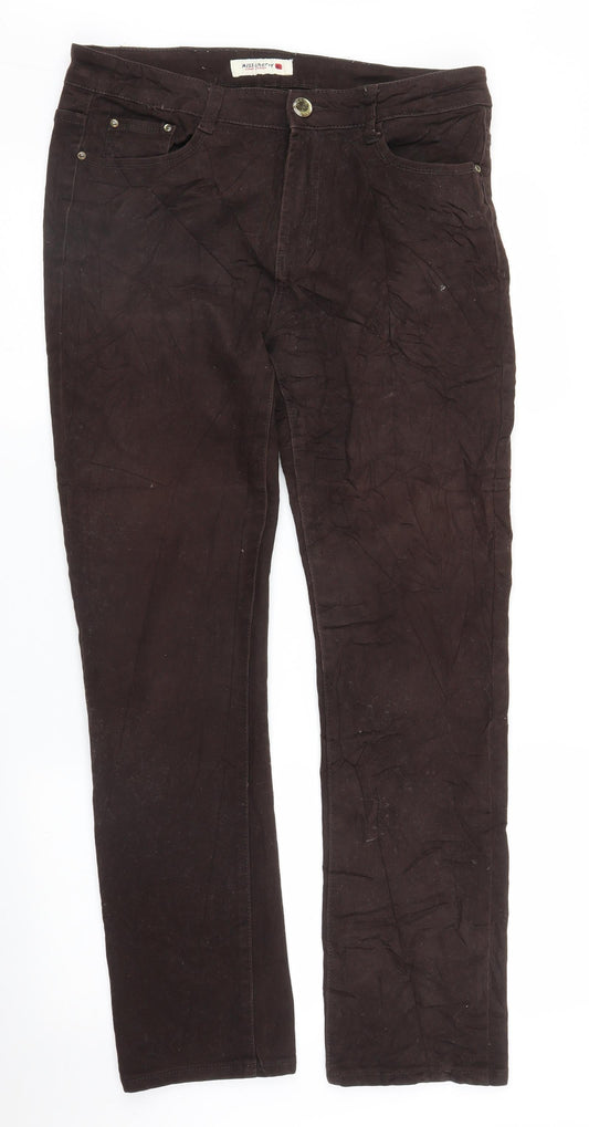 Miss Cherry Womens Brown   Bootcut Jeans Size 34 in L28 in