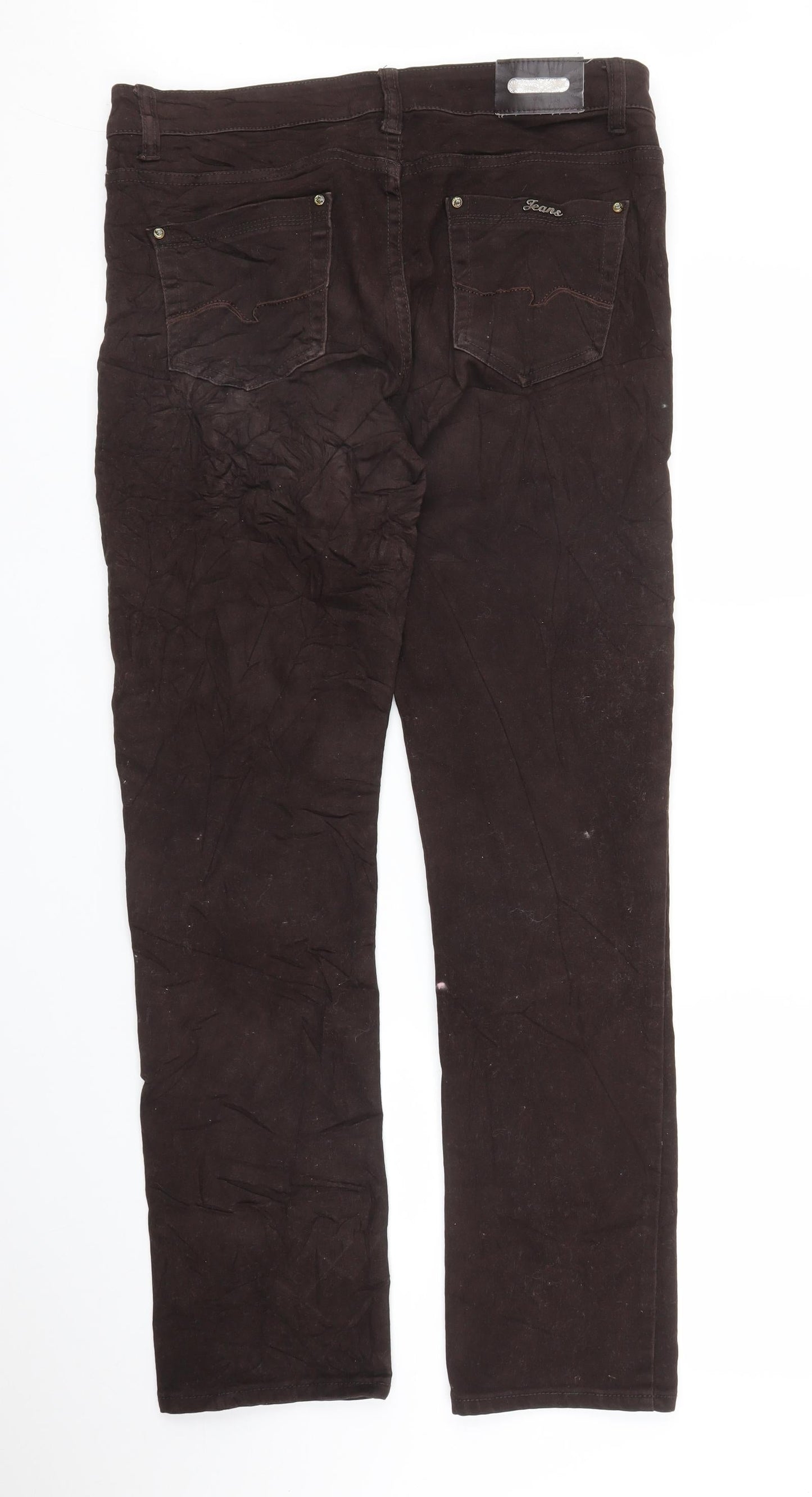 Miss Cherry Womens Brown   Bootcut Jeans Size 34 in L28 in