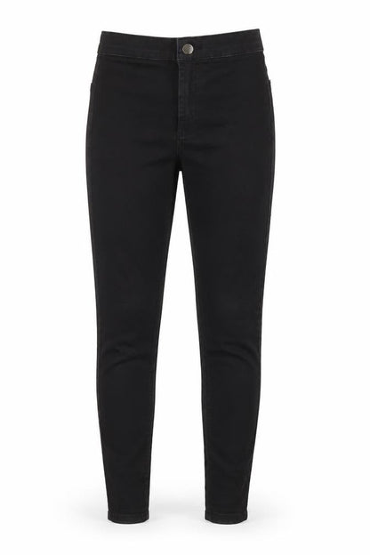 Womens UK Size XS Topshop Regular Fit Skinny Black Jeans