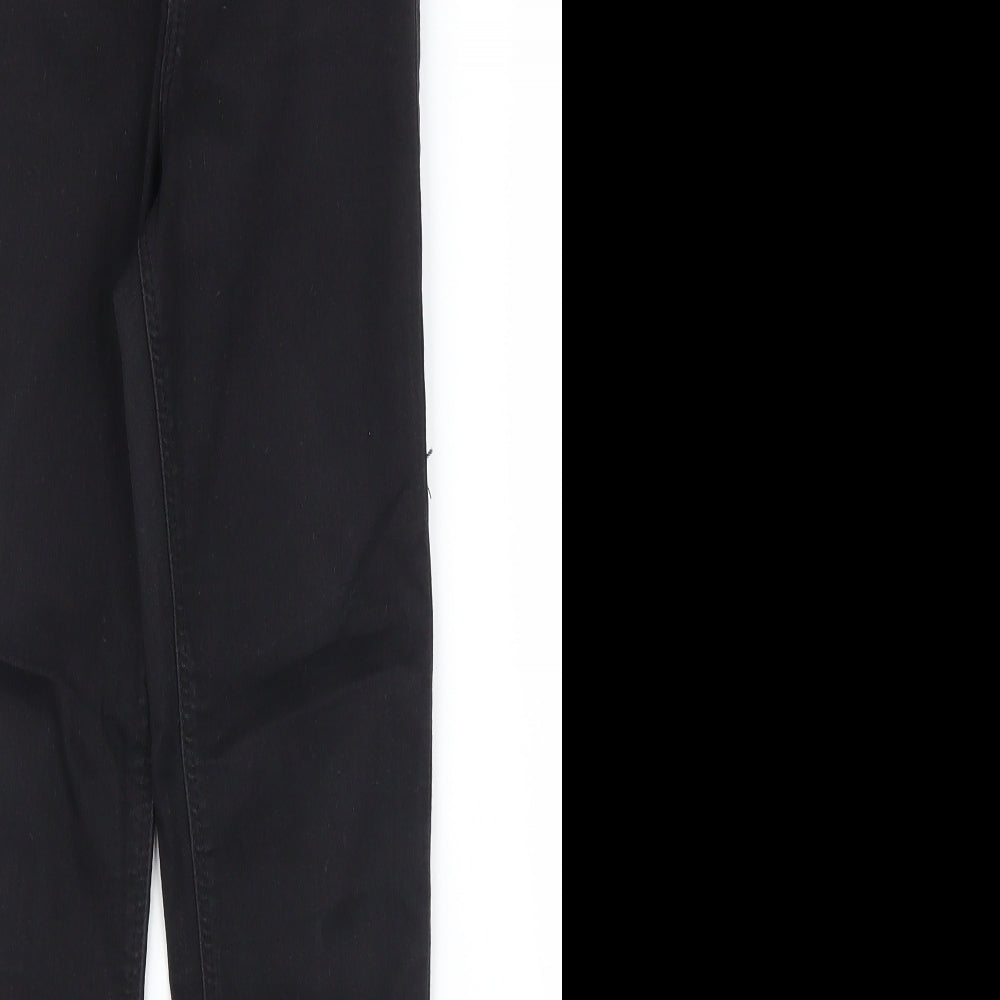 Topshop Womens Black  Denim Skinny Jeans Size XS L23 in