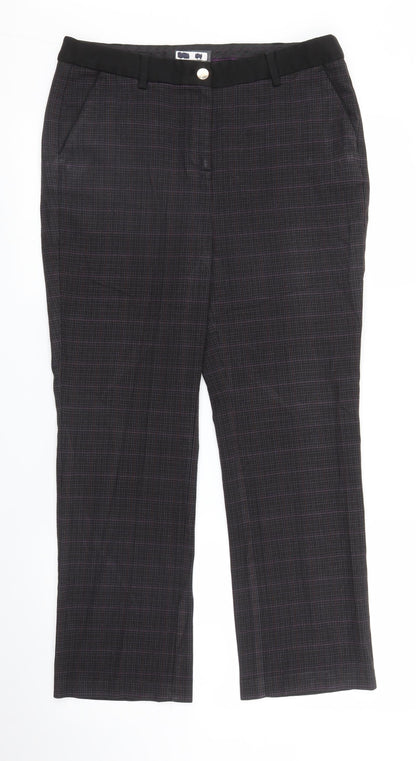 Womens UK Size 12 M&S Regular Fit  Purple Trousers
