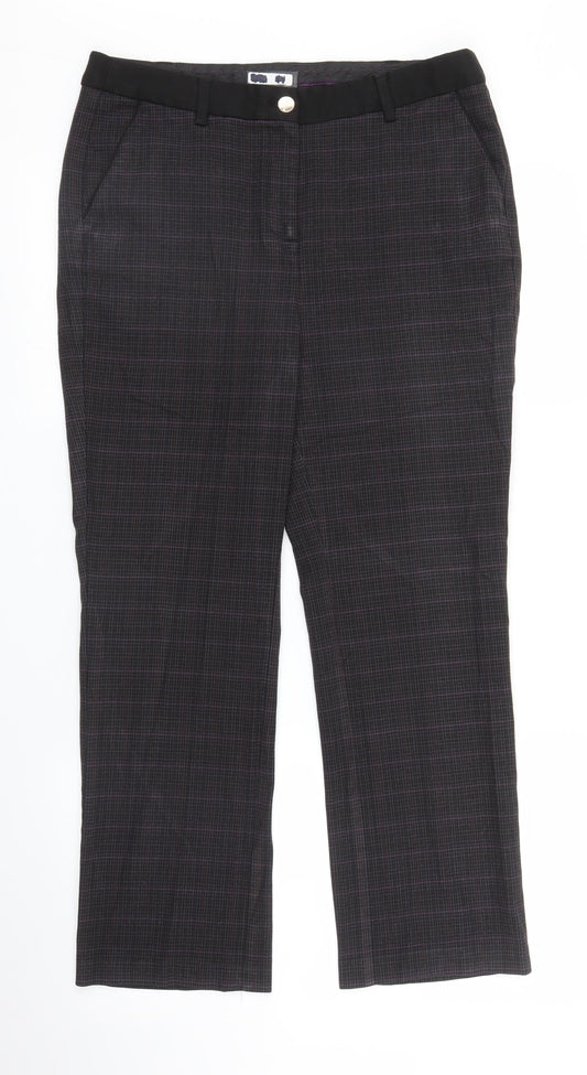 Womens UK Size 12 M&S Regular Fit  Purple Trousers