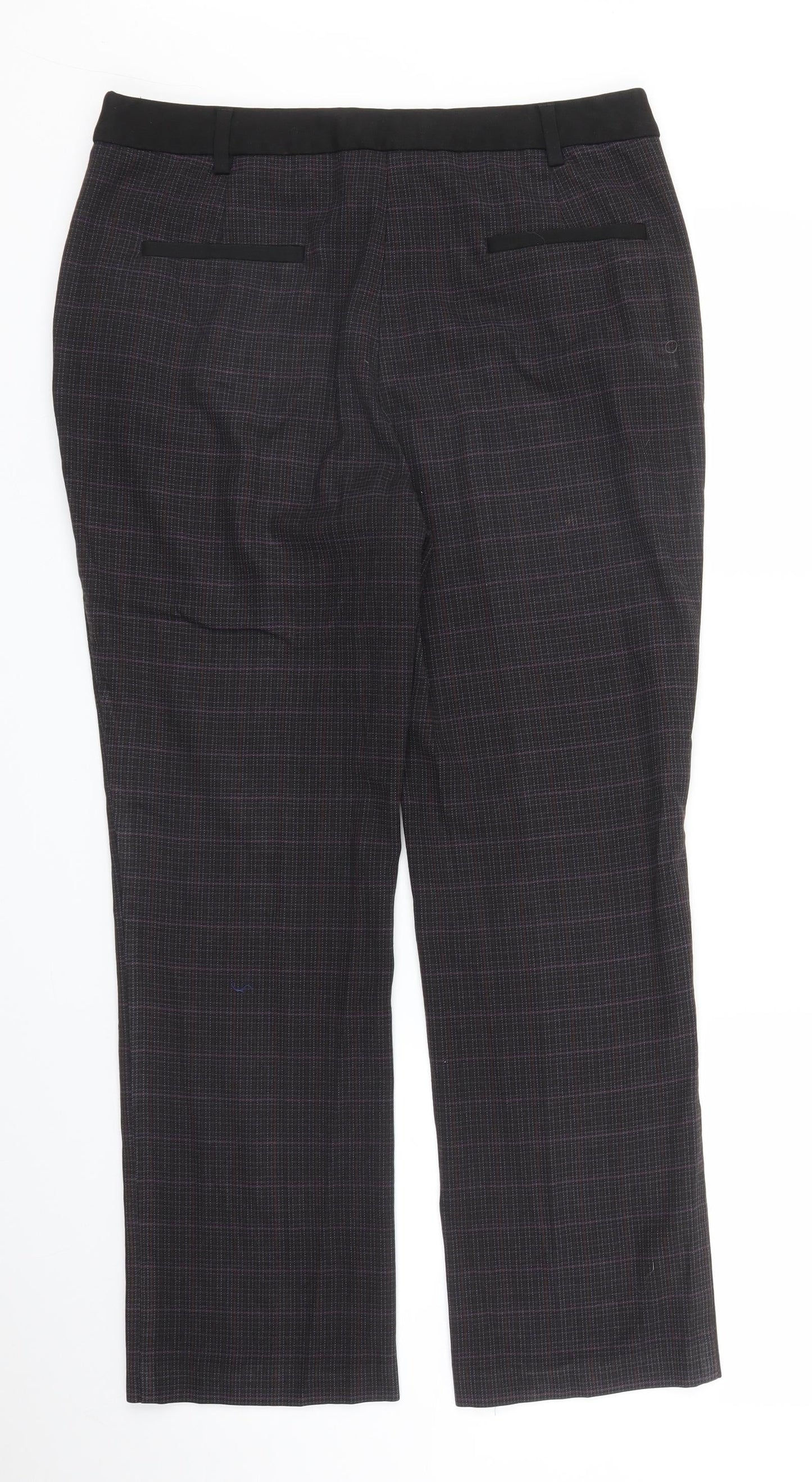 Womens UK Size 12 M&S Regular Fit  Purple Trousers