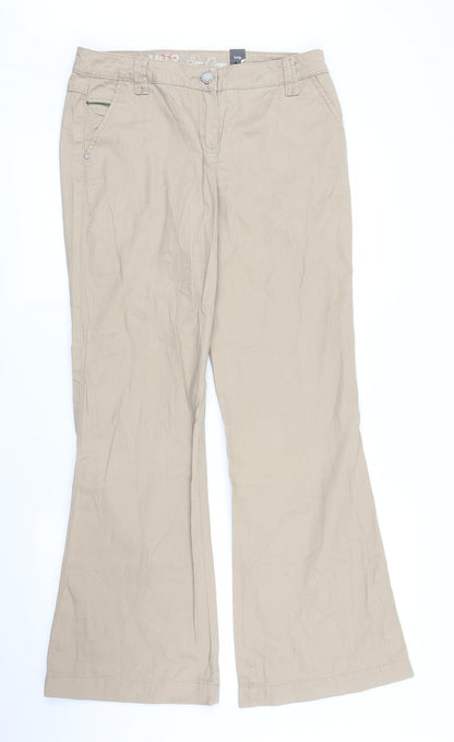 San Diego Womens Beige   Chino Trousers Size 10 L30 in