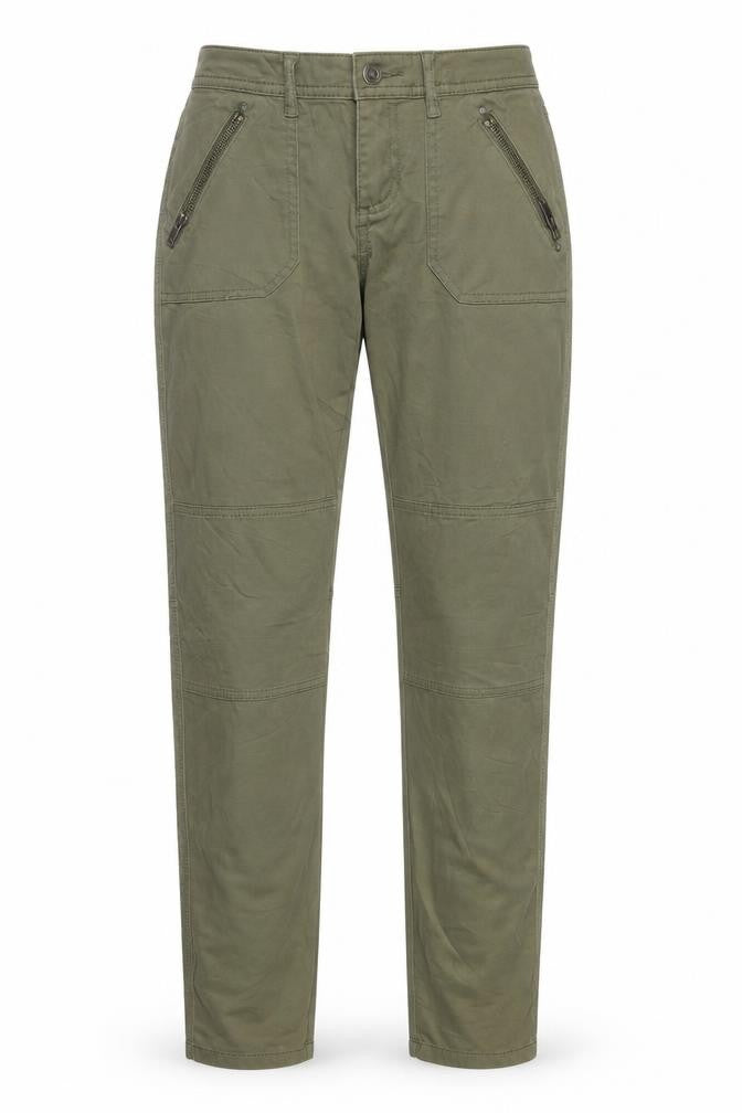 Womens UK Size 26 in EDC Regular Fit Carrot Green Trousers