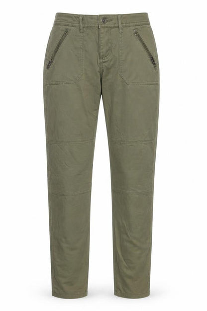 Womens UK Size 26 in EDC Regular Fit Carrot Green Trousers